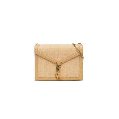 YSL CASSANDRA IN CANVAS CALFSKIN 532750 (22*16.5*5.5cm)
